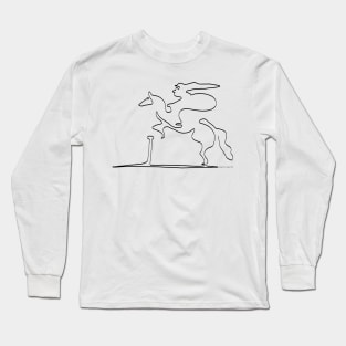 Jump your line - Oneliner Long Sleeve T-Shirt